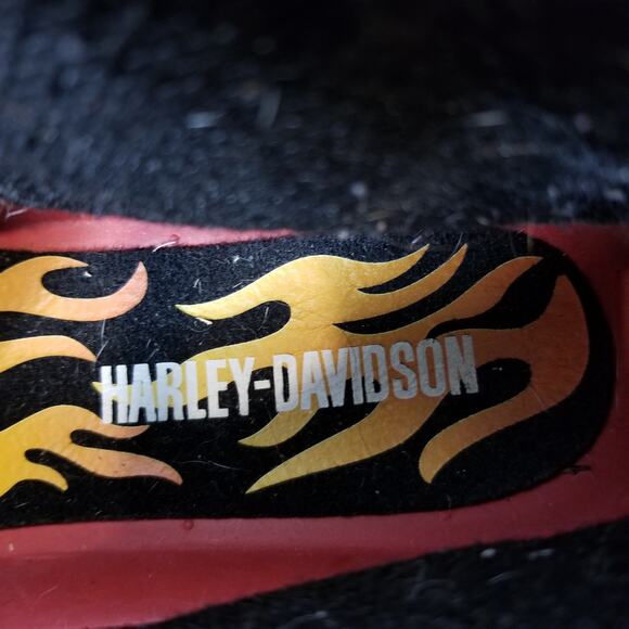 Harley-Davidson Black and Red Combat Boots - Picture 11 of 13